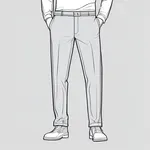 grey casual slacks image